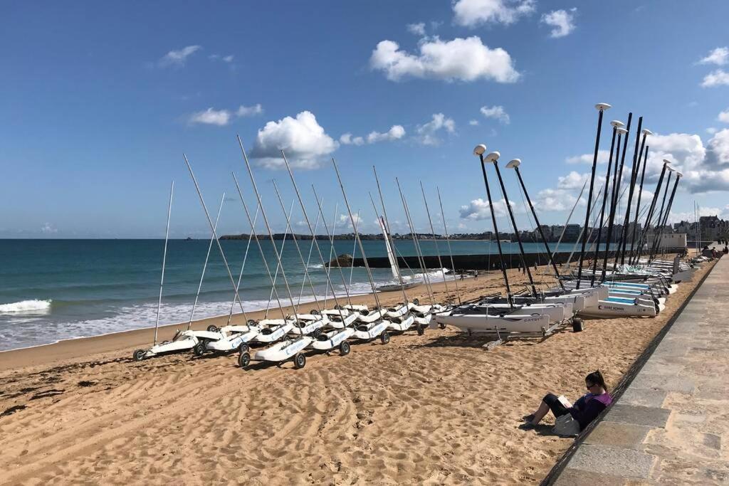 Ideal - Plage, Jardin & Jacuzzi, Proche Plage Et Thalasso - 1 A 6 Personnes Saint-Malo Eksteriør billede